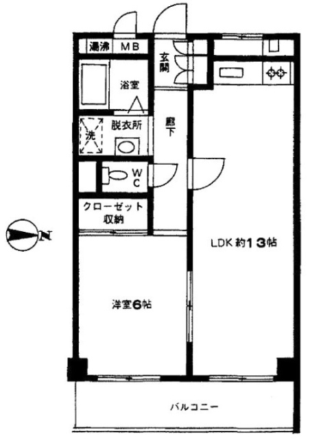 ベルコリーヌ105 間取り図