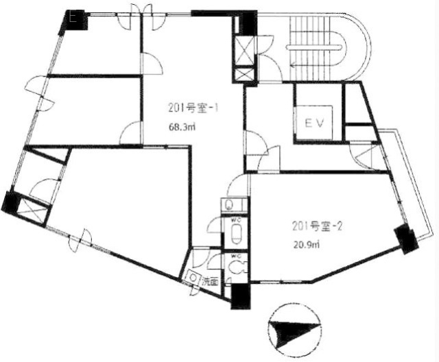 高橋ビル201 間取り図