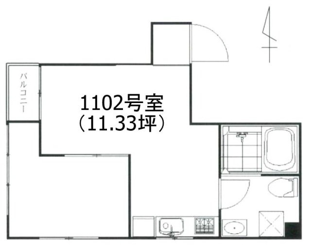 ニュースター大久保1102 間取り図