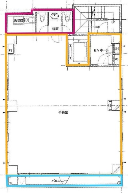 月島AZビル2F 間取り図