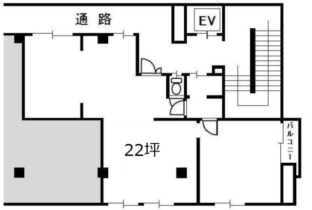 原島第二・第三ビル505 間取り図