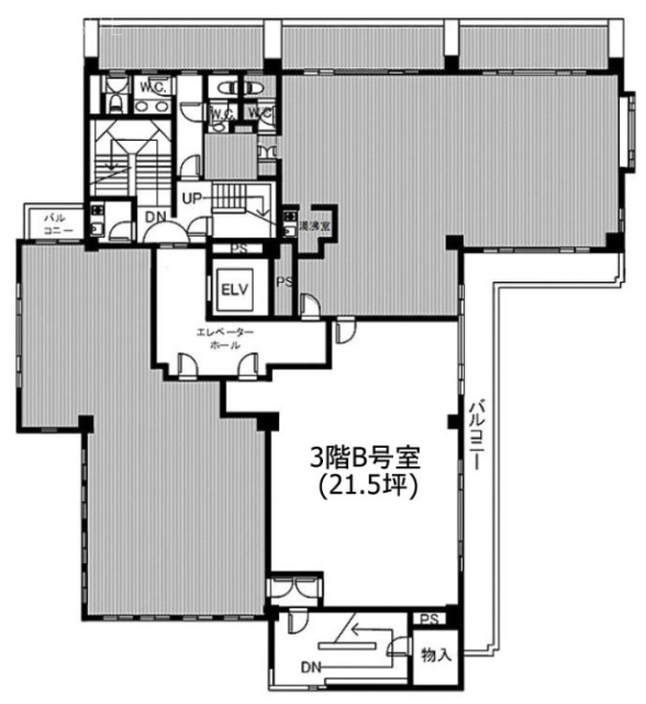 幸作ビルB 間取り図