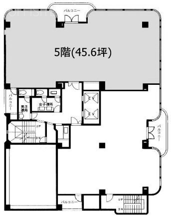 横浜エム・エスビル5F 間取り図