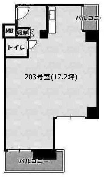 クレール東池袋203 間取り図