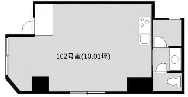 シャルムコート東日本橋102 間取り図