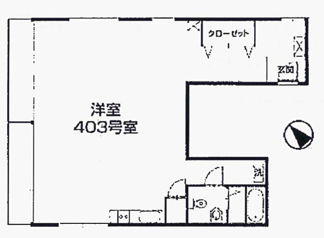 横川ビル401 間取り図