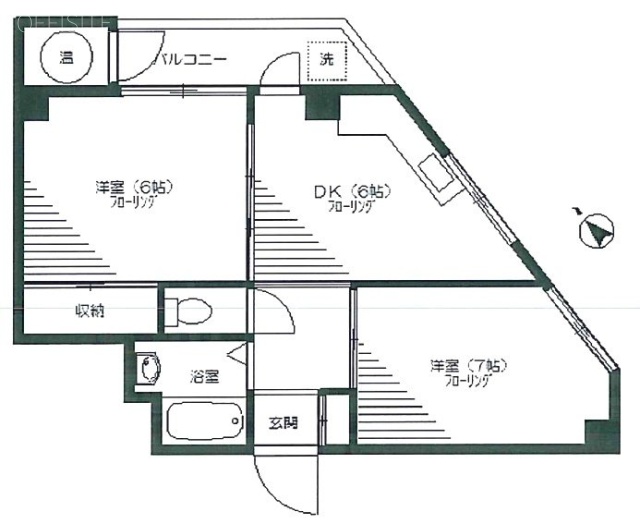 リリーハイツ305 間取り図