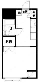 エフ六本木203 間取り図