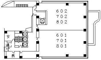 Daiwa西新橋(共同西新橋)ビル602 間取り図