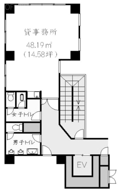 庚申(コウシン)ビル601 間取り図