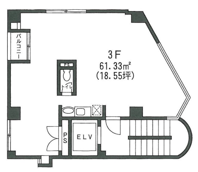 ローゼ青山ビル3F 間取り図