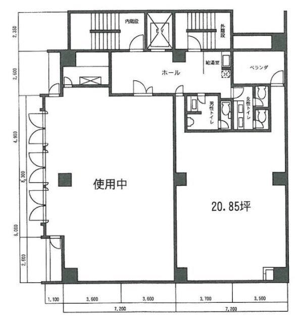 北新宿君嶋ビルB 間取り図