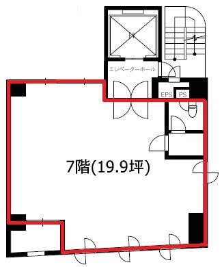 菅野ビル7F 間取り図