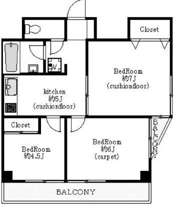 西新宿ダイヤモンドパレス6F 間取り図