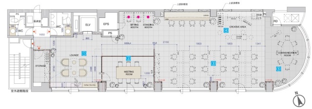 淡路町トーセイビル4F 間取り図