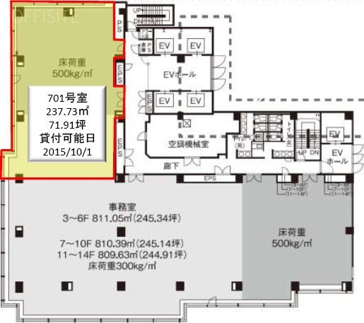 NBF池袋イーストビル701 間取り図