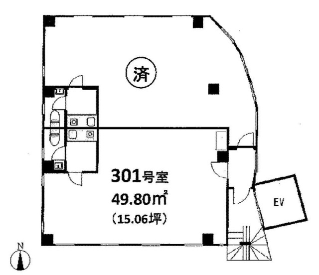 叢岳館ビル301 間取り図