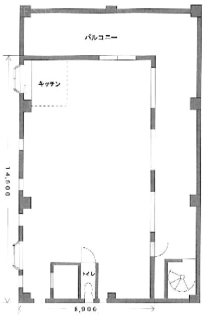 松村ビル401 間取り図