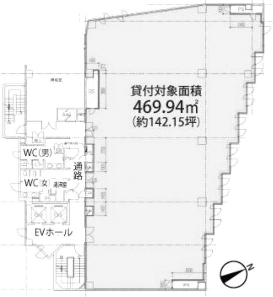 新大塚プラザ5F 間取り図