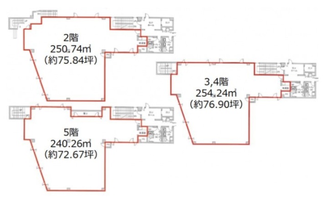 HB平河町ビル3F 間取り図