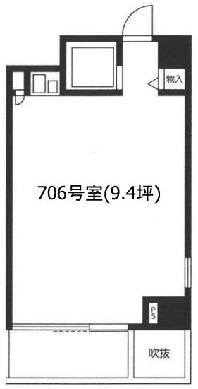 新宿ダイカンプラザビズネス清田ビル706 間取り図