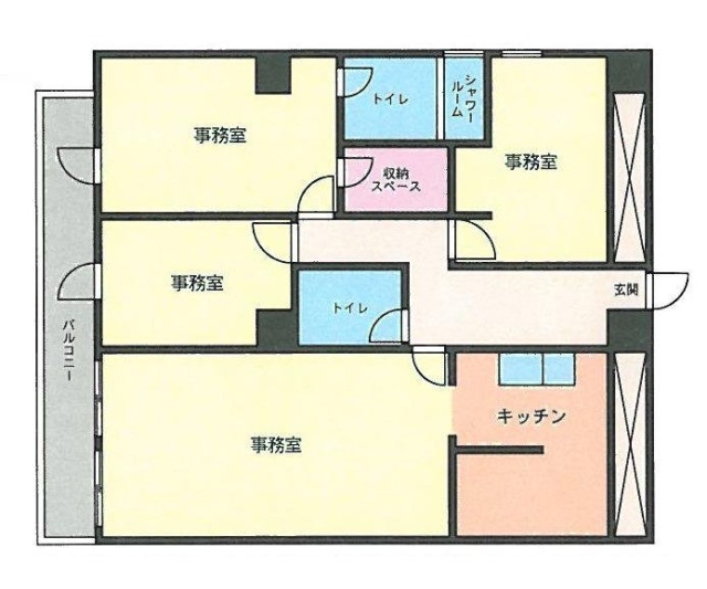 紀尾井ロイヤルハイツ201 間取り図