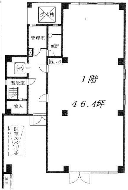 大幸第三ビル1F 間取り図