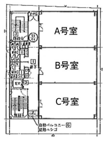 井門西蒲田第二ビルA 間取り図