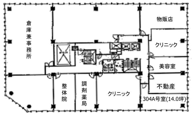 オフィスコオフィス信濃町304A 間取り図