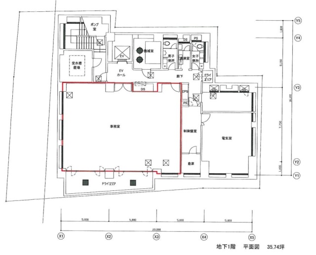 興和日東ビルB1F 間取り図
