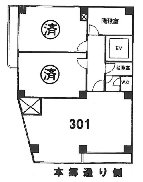 ハッピー本郷301 間取り図