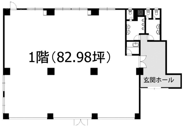 関口町ビル1F 間取り図