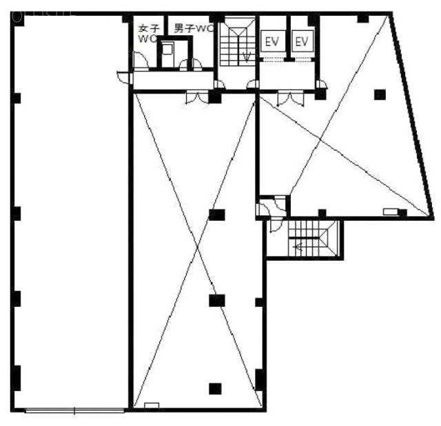 黒江屋国分ビル4F 間取り図