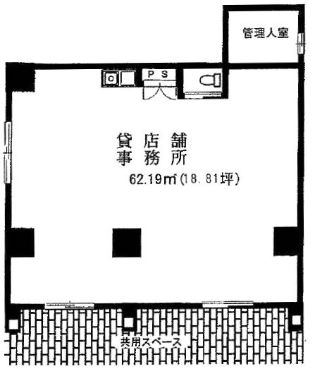 エムズエムビル1F 間取り図