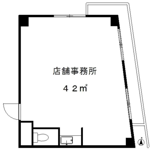 新宿コムロビル1102 間取り図