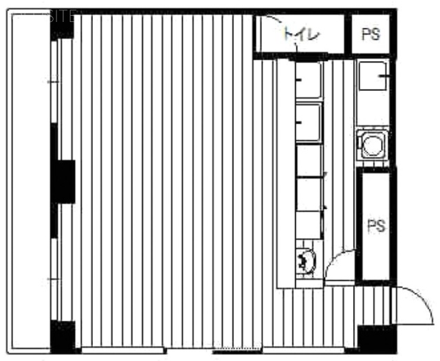 ホワイトコート新宿ビル1F 間取り図