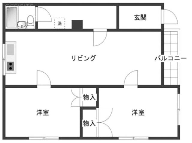 メゾン松田201 間取り図
