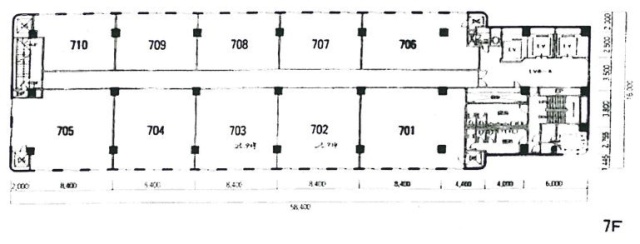 六本木共同(ロア六本木)ビル702 間取り図