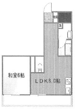第2広尾フラワーハイホームB棟ビル501 間取り図