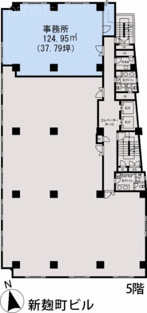 新麹町ビル5F 間取り図