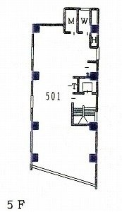 日本橋MMIビル501 間取り図