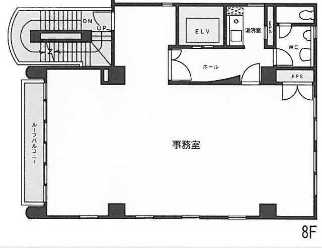 東海日本橋ビル8F 間取り図