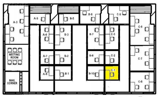 ニュー新橋ビル(ハローオフィス新橋)C1 間取り図