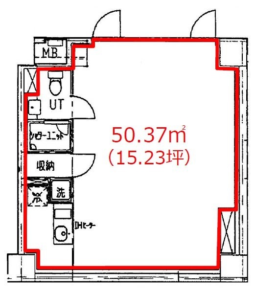 レジディア渋谷B1F 間取り図