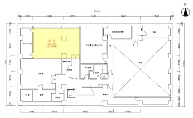 浜松町ビルB2F 間取り図