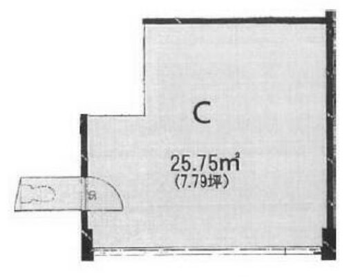 代官山島田ビルC 間取り図