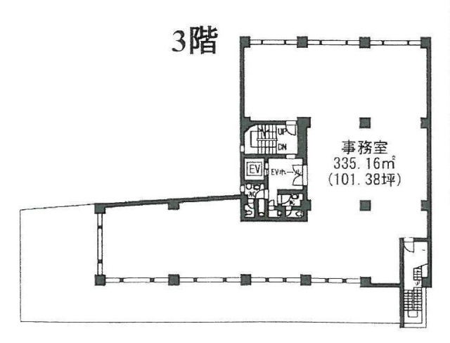 ランディック六本木ビル3F 間取り図