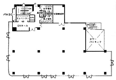 芝公園阪神ビル2F 間取り図