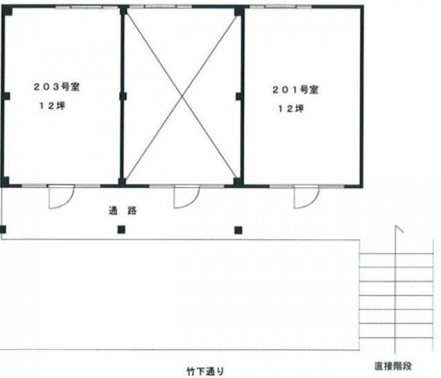 175番館本館201 間取り図