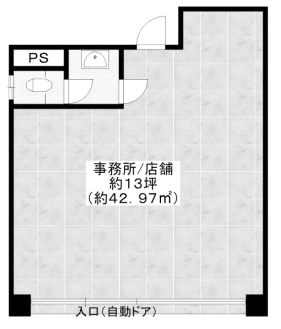 第2林ビル1F 間取り図